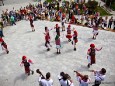 Volkstanz-Folklore Gruppen aus Rumänien und Kroatien in Mariazell.