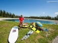 WakeAlps- Wakeboarding am Kristallsee der Mariazeller Bürgeralpe - Fotos vom ersten Testlauf