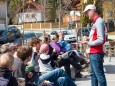 Weidenbau Workshop in Mitterbach für die VolksschülerInnen mit Johanna Digruber, Siegfried Grössbacher und Landschaftsplaner Alois Graf