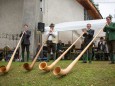 Mariazeller Alphornbläser - Weisenblasen am Hubertussee in der Walstern 2013