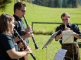 Weisenblasen am Hubertussee in der Walstern - Salzataler Hoizwiam