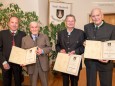 Josef Kuss, Hans Bayerl, Alfred Gartler, Johann Girrer - Feierliche Überreichung des Wirtschaftspreises der Stadt Mariazell