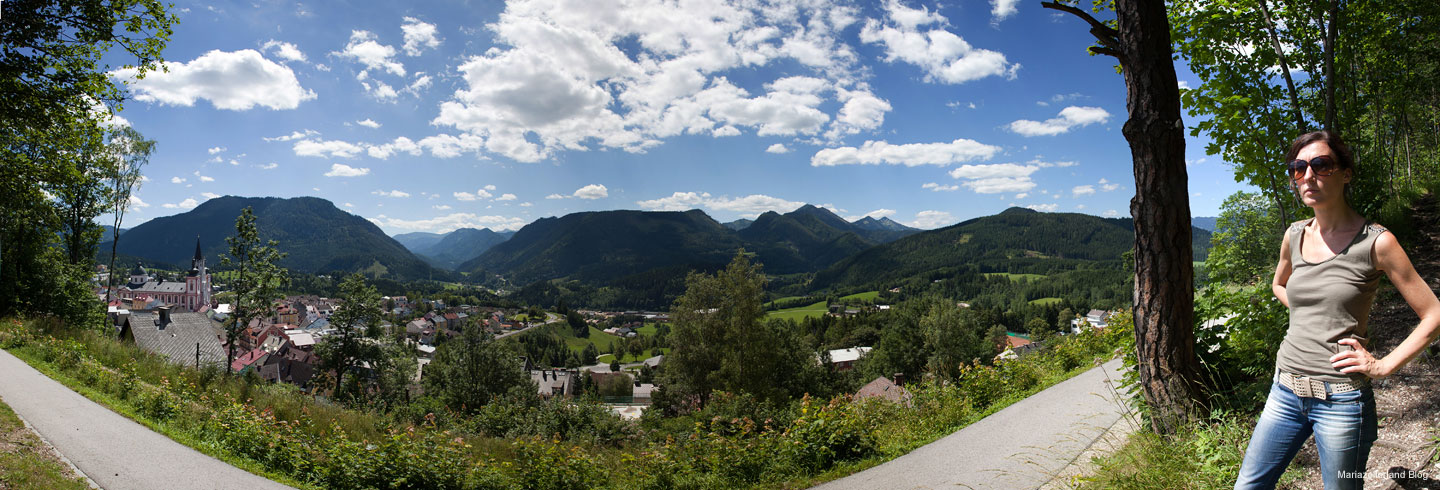 Am Fusse der Bürgeralpe, Blick auf Mariazell