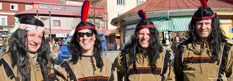 Fasching in Mariazell - die Gemeindeindianer