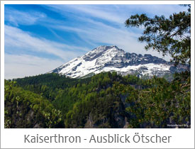 Vom Kaiserthron - Ausblick auf den Ötscher