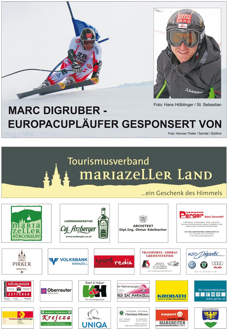 Marc Digruber Sponsorplakat