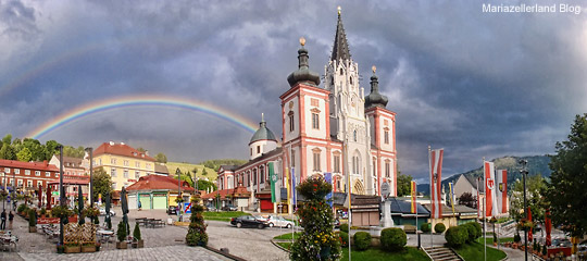 Mariazeller-Basilika-Regenbogen-(c)-Mariazellerland-Blog