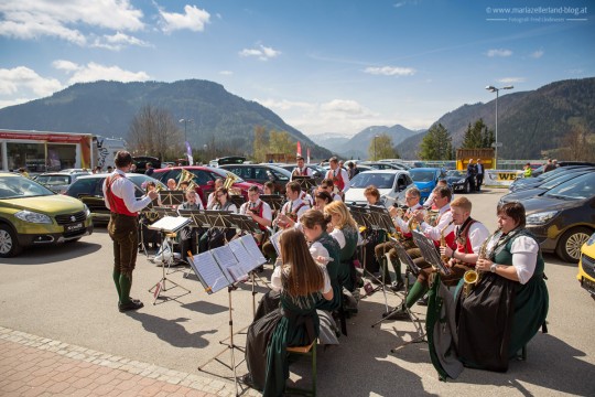 Stadtkapelle Mariazell Frühschoppen bei der Mariazellerland Messe 2014