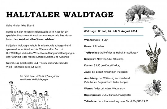 Halltaler-Waldtage