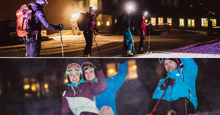 Nachtrodeln & Skitourenabend auf der Mariazeller Bürgeralpe - Fotos