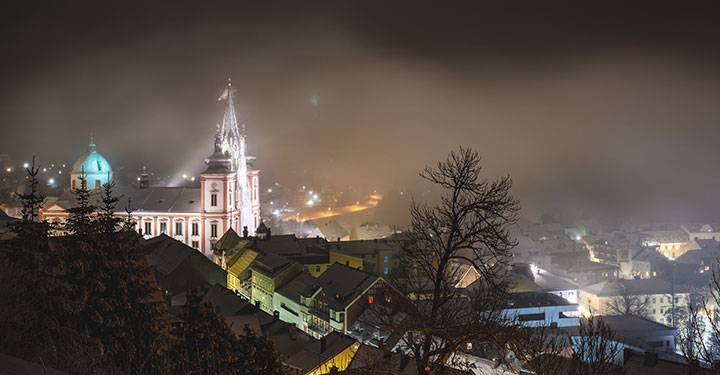 Mariazell zu Silvester 2018/19 - Fotos um Mitternacht