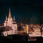 Bild der Woche: Basilika Nachtaufnahme - Augenblick Kalvarienberg