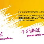 Stellenangebot: BETRIEBSTAGESMUTTER/-VATER gesucht