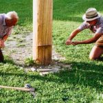 Maibaumumschneiden beim Franzbauer im Salzatal - 14. August 2021