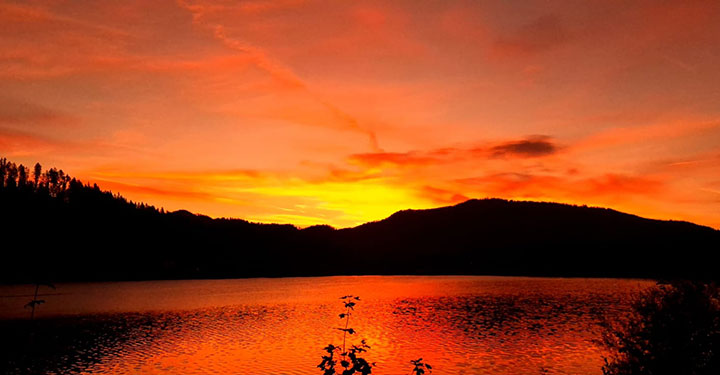 Bild der Woche: Morgenrot am Erlaufsee ©Christian Bachner
