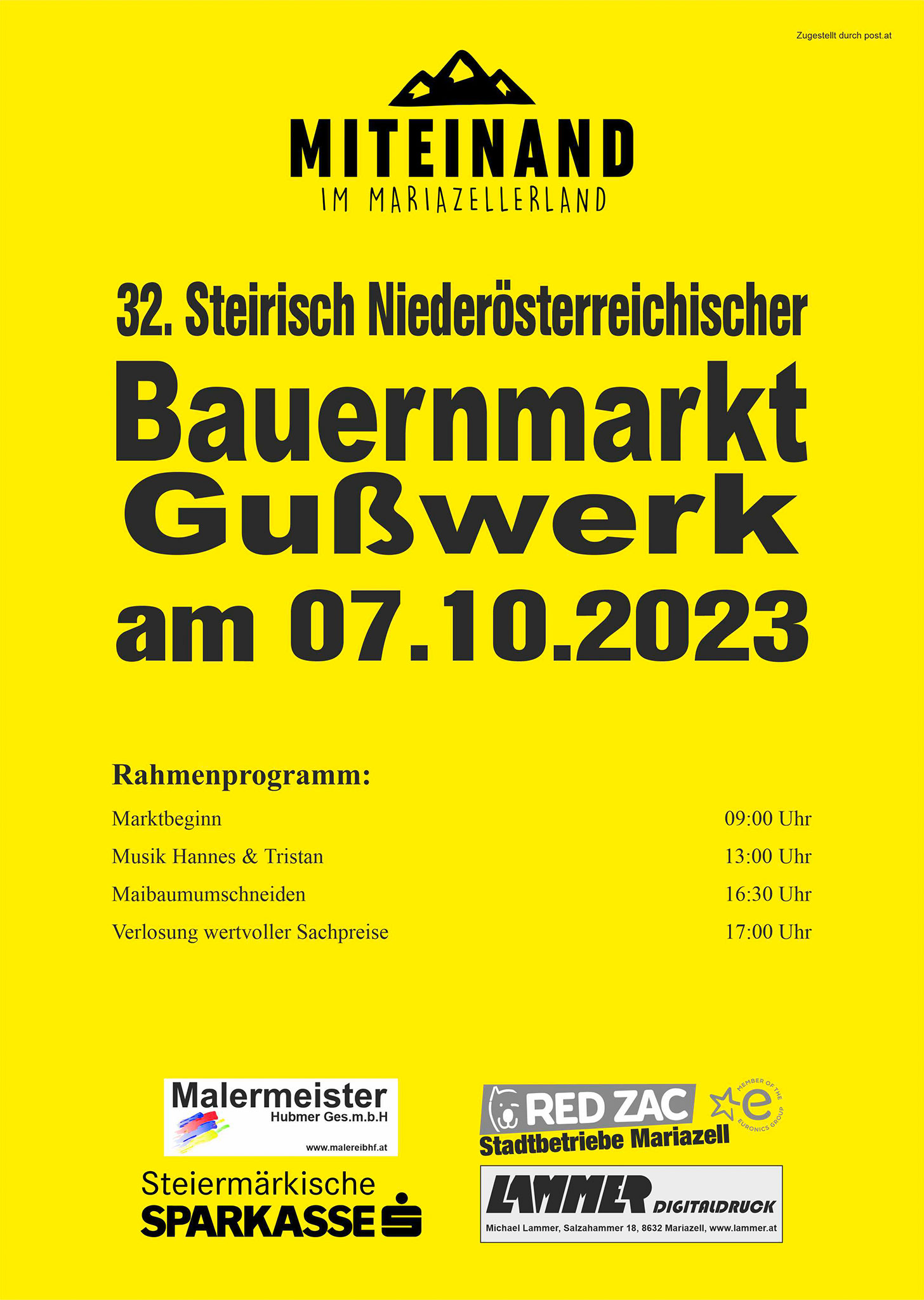 Bauernmarkt in Gußwerk 2023