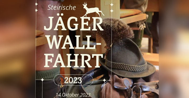 Termintipp: Steirische Jägerwallfahrt am 14. Oktober 2023 Fotocredit: Steirische Jägerschaft