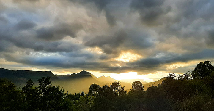 Bild der Woche: Abendstimmung Helleportweg Foto ©Ossi Fluch