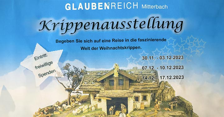 Termintipps: Krippenausstellung und Weihnachtskonzert in Mitterbach