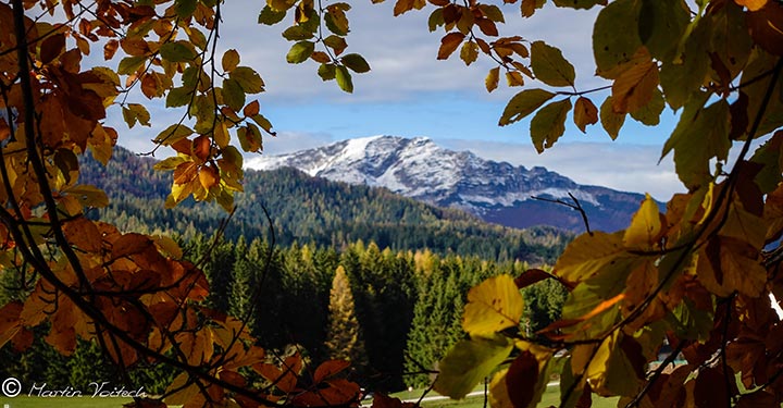 Bild der Woche: Ötscher im Herbstblätterrahmen ©Martin Voitech