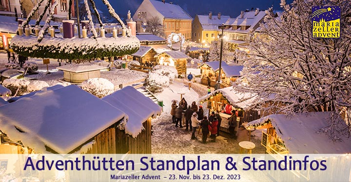 Mariazeller Advent - Adventhütten Standplan & Standinformationen