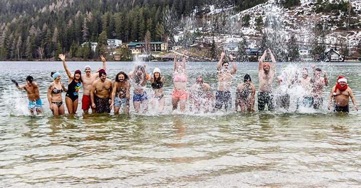 Weihnachtsschwimmen im Erlaufsee - 24. Dezember 2023